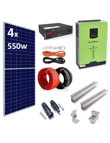 Kit Solar Aislada 5000W 48V 3750wh litio