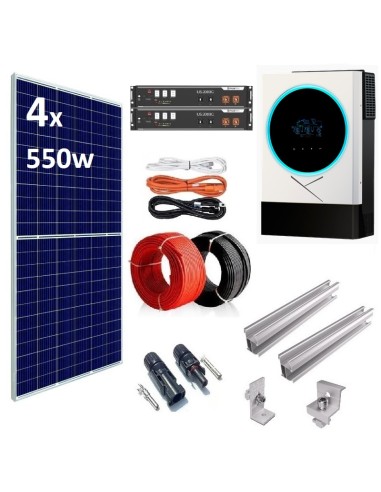 Kit Solar Aislada 5600w 48V 4800wh litio