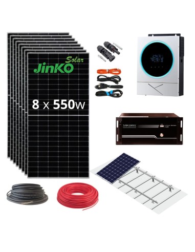 Kit Solar Aislada Litio 5600W 48V (Premontado)