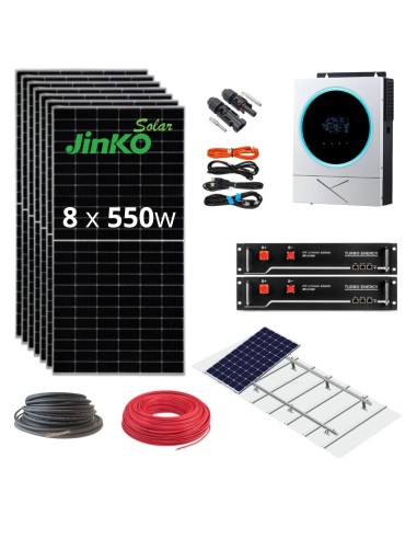 Kit Solar Aislada Litio Pylontech 5600W 48V (Premontado)