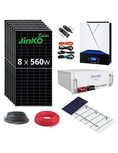 Kit Solar Aislada 5000w 48V Litio HinaESS