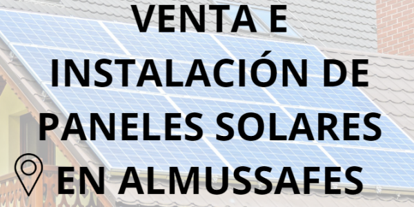 Placas - Paneles Solares en Almussafes - Instalación solar en Almussafes