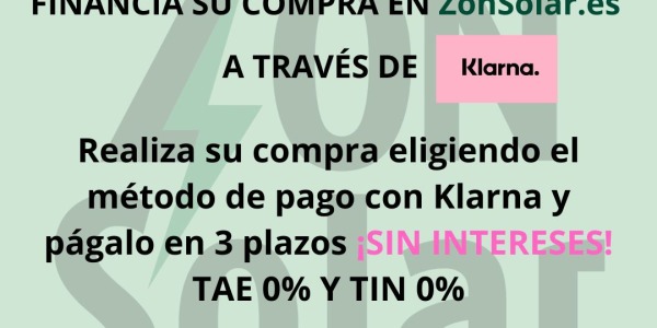 Financia tu compra de Paneles Solares con Klarna - Instalación de energía solar financiada